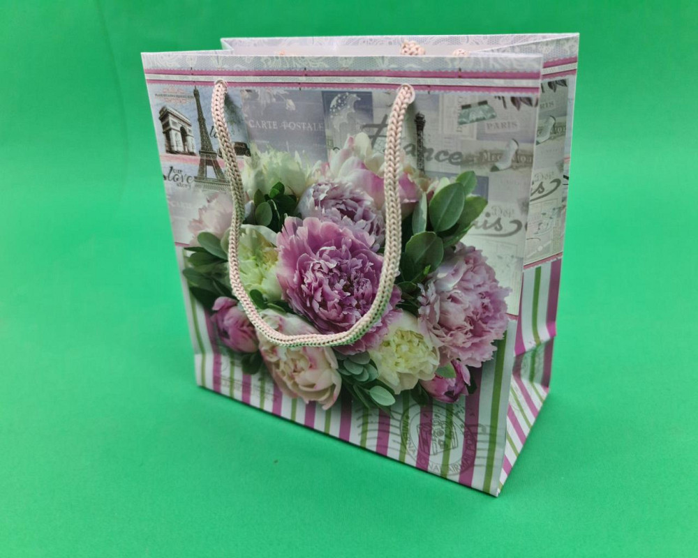 Пакет подарочный под чашку  16/16/8 (артЧ-183) (12 шт) Харьков - изображение 1