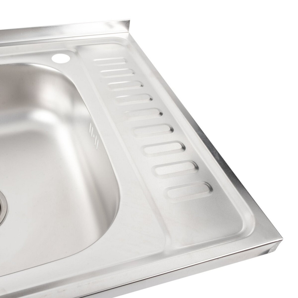 VALESO Кухонна мийка з нержавіючої сталі Valeso САТИН 6050 L (0,7/160 мм) Київ - фото 8