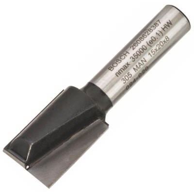 Фреза Bosch Professional пазовая с двумя лезвиями, Std, S8, D15, L20 (2.608.628.387) Винница - изображение 1