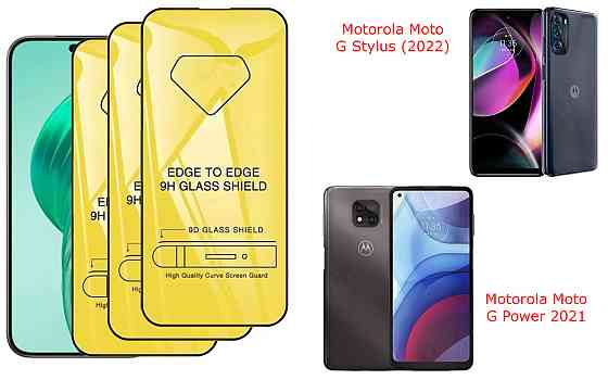 Захисне скло DefenzoGlass для Motorola Moto G Stylus (2022), G Power 2021 – подвійна міцність Київ