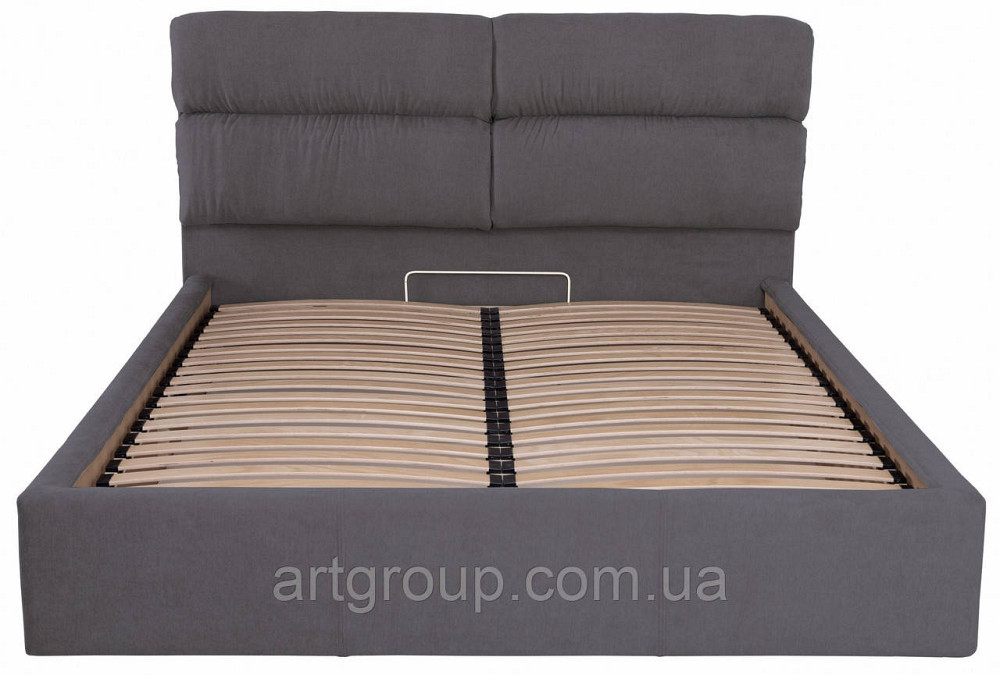 Ліжко Oxford Comfort 140 х 200 см Місті Dark Grey З підйомним механізмом та нішою для білизни Темно-сірий Дніпро - фото 20