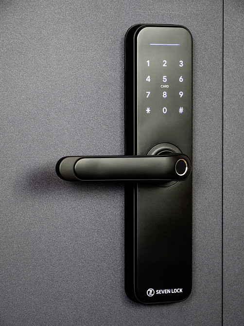 Умный дверной биометрический замок SEVEN LOCK SL-7766BF Киев - изображение 6