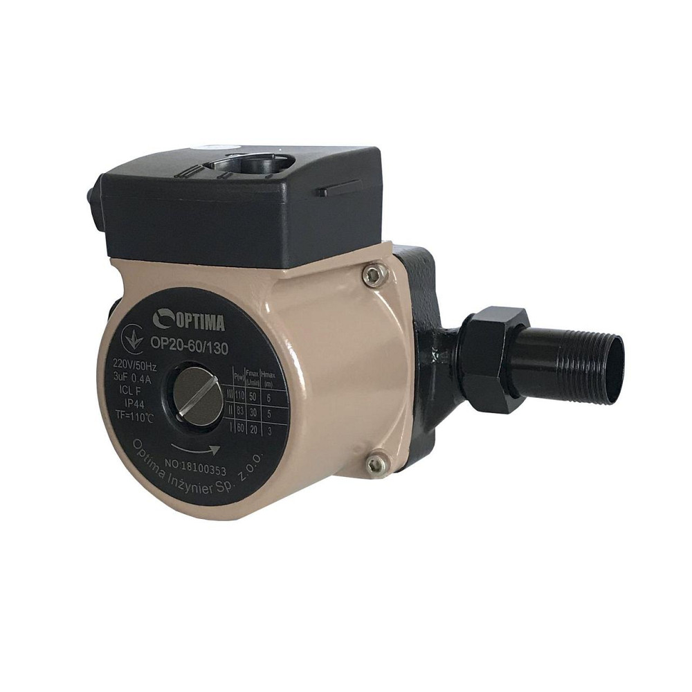 Насос циркуляционный Optima OP20-60 130мм + гайки, + кабель с вилкой! (000010569) Киев - изображение 5