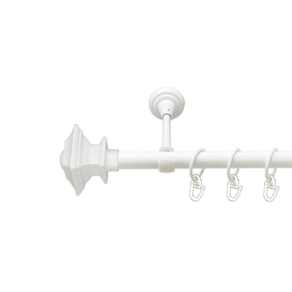 Карниз Orvit Борджеза металевий однорядний відкритий гладка труба кільце металеве Арктіс 19 мм 300 см (00-00021176) Львів - фото 1