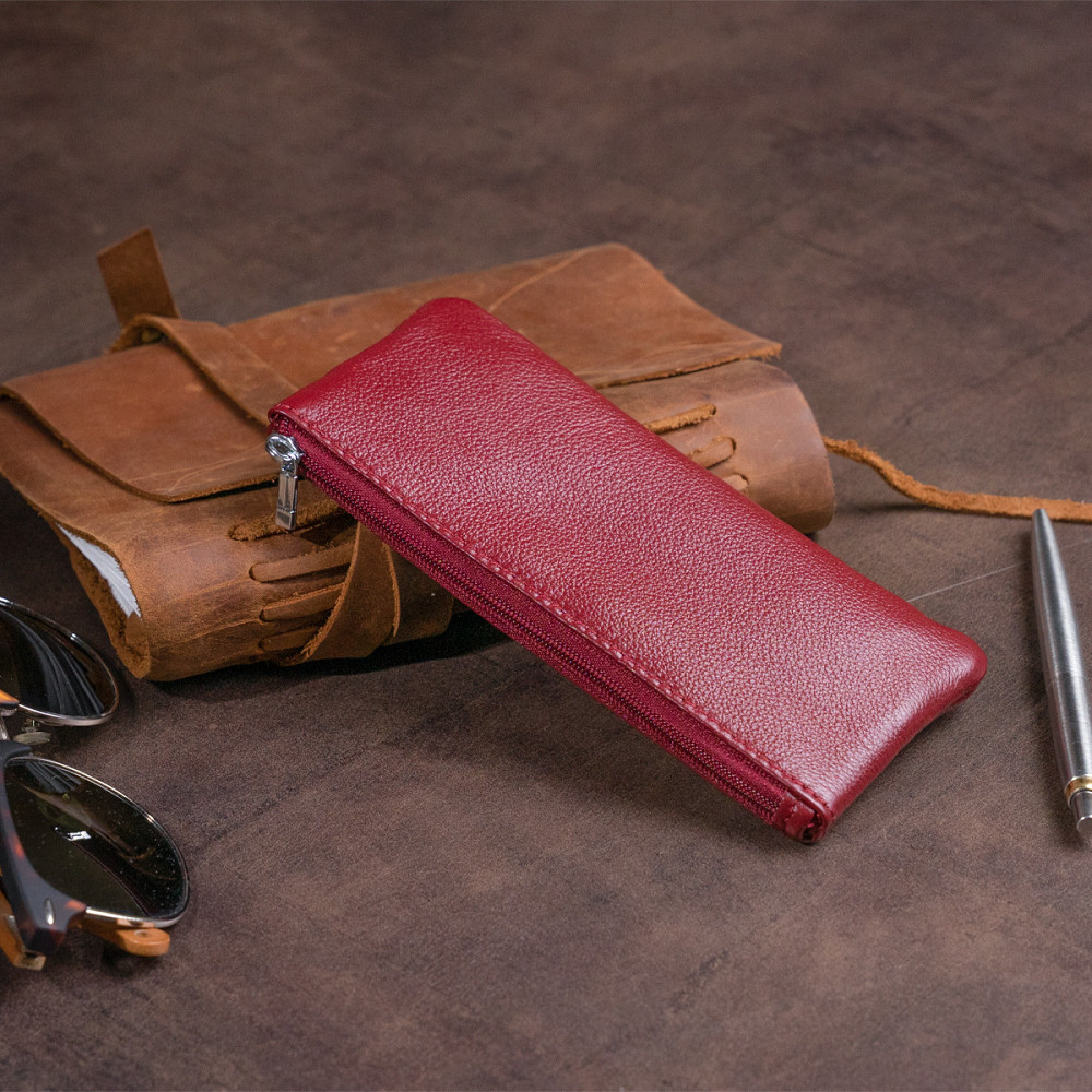 Ключниця-кошелек з кармашком жіноча Бордова (ST Leather) Київ - фото 4