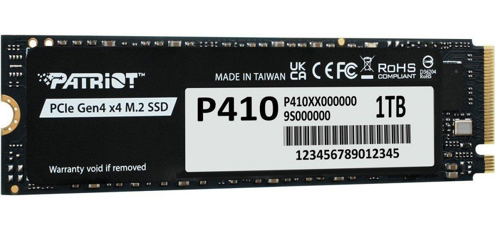 Накопичувач  SSD 1TB Patriot P410 M.2 2280 PCIe NVMe 4.0 x4 TLC (P410P1TBM28H) ( 12715 ) Харків - фото 5