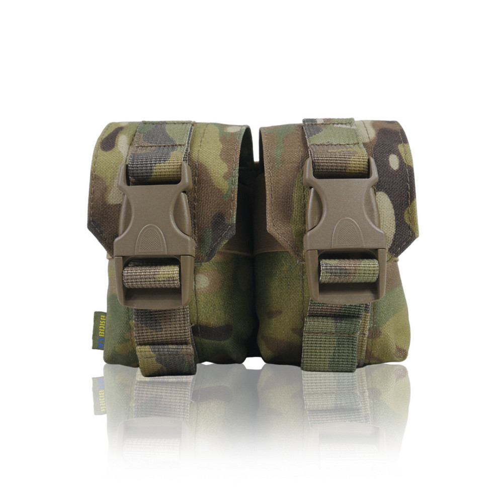 Подвійний підсумок для гранат. Тактичний підсумок під 2 гранати KIBORG Multicam. Підсумок гранатний подвійний Київ - фото 9