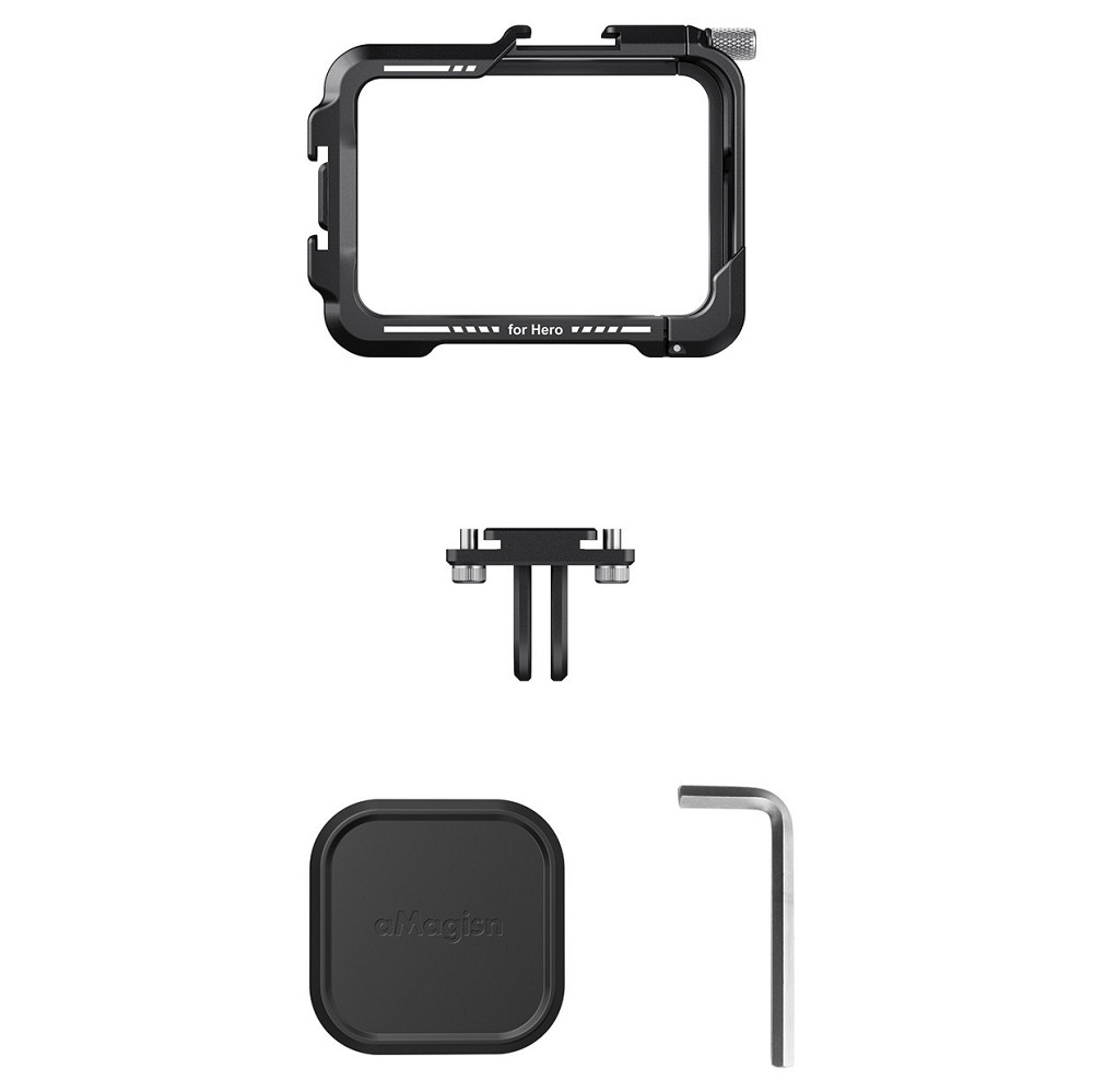 Рамка GoPro 13/12/11/10/9 алюмінієва вертикальна/горизонтальна з ковпачком aMagisn AP09 Київ - фото 4