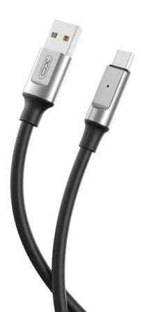Кабель XO NB251 Liquid Silicone Rubber USB-A to Micro - 6A - 1m Black (7102288) Київ