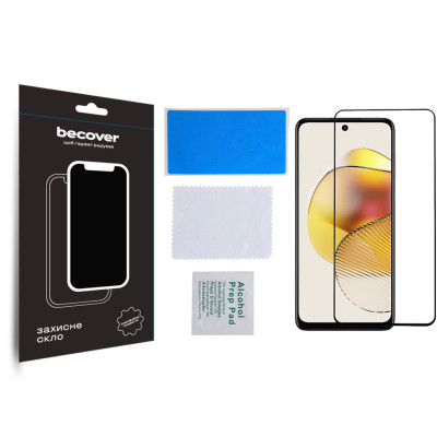 Стекло защитное BeCover Motorola Moto G73 Black (709737) Винница - изображение 3