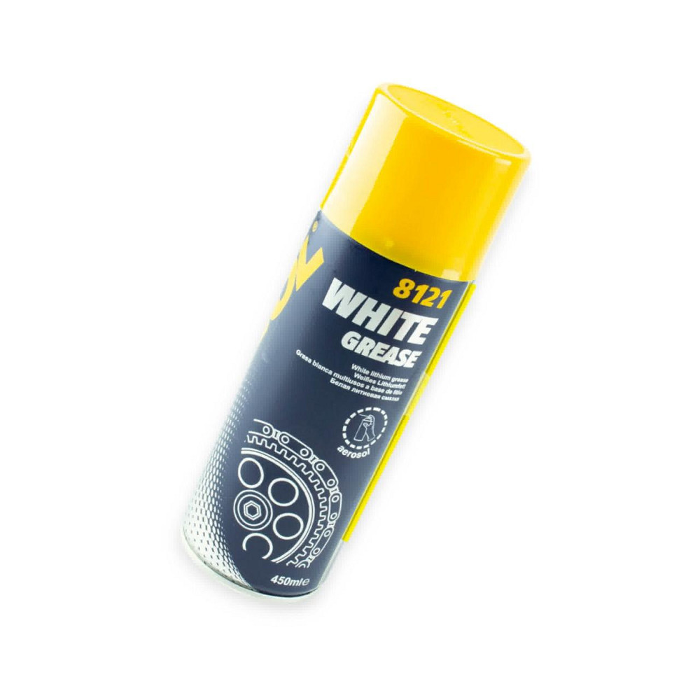 Смазка литиевая аэрозоль MANNOL White Grease 400мл - Мукачево - изображение 1