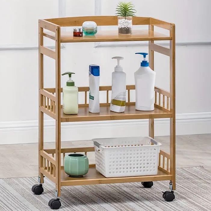 Етажерка для ванної на коліщатах "Комунія" сієна Миколаїв - фото 1