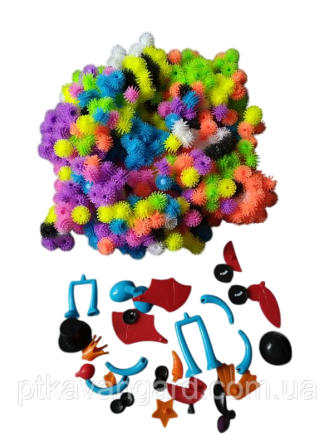 Конструктор липучка Bunchems mega pack 700 деталей Банчемс игрушка для детей 2075 Хмельницкий