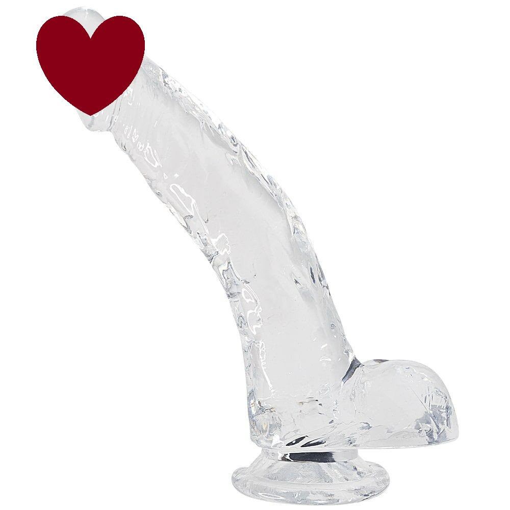 Прозрачный фаллоимитатор Alive Jelly Dildo Stallion, ТПЕ, присоска, диаметр 3,5 см, длина 22 см Sex Aura Киев - изображение 1