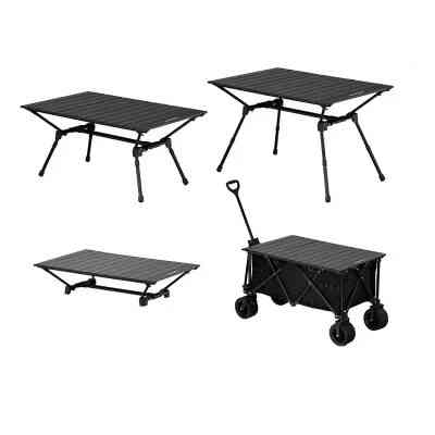 Туристический стол Naturehike полегшений CNH22JU037 алюміній чорний (6927595712474) Винница