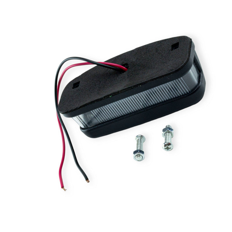 Підсвічування універсальне LED 111x49x40 чорний корпус 12-24V номери Мукачево - фото 1