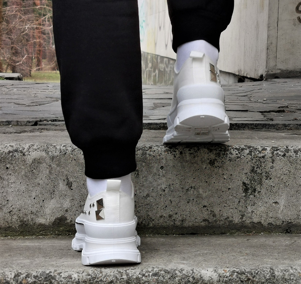 Женские Кроссовки Кеды на Танкетке Белые Слипоны Мокасины на Платформе (размеры: 36,37,38,39,40,41) - 33-2 Днепр - изображение 7