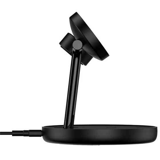 Бездротовий зарядний пристрій Baseus Swan 3 in 1 Wireless Magnetic Charging Bracket 20W WXTE000101 (Чорний) Миколаїв