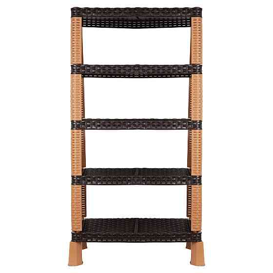 Етажерка 4-х ярусна Violet House 0733 Ротанг Гелаксі Brown (6819243) Київ