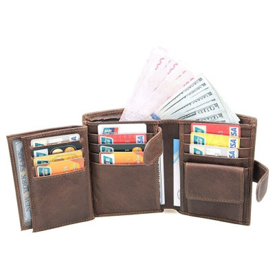 Портмоне Vintage Коричневе (14404) Вінниця - фото 4