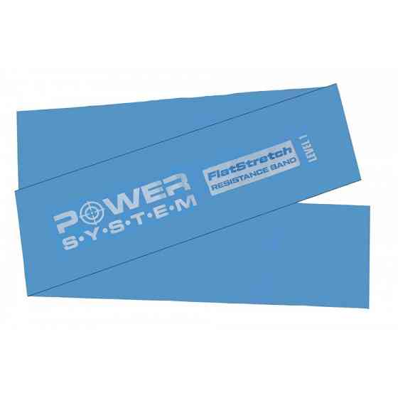 Стрічка-еспандер для спорту та реабілітації Power System PS-4121 Flat Stretch Band Level 1 Blue (1-2,5кг.) Кам'янське