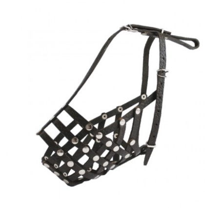 858 Намордник-сітка "Класик" шкіра (Франц. Бульдог) Вінниця