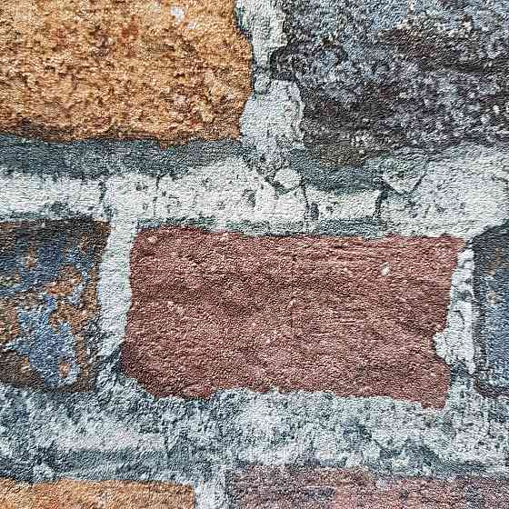 Шпалери вінілові на флізелін Rasch Factory 0.53х10,05 під цеглу коричневий чорний цегляний 428063 Київ