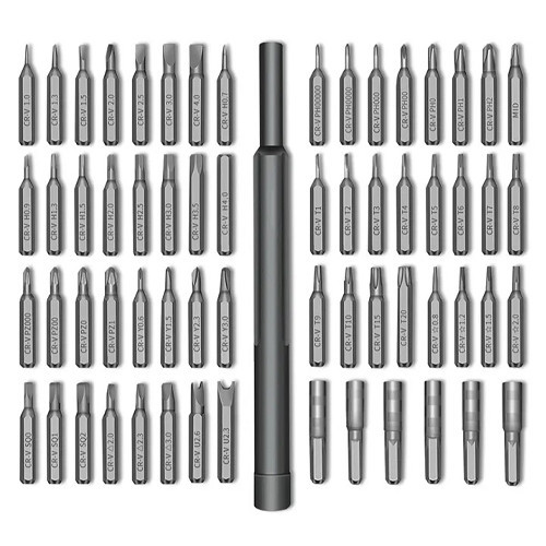 Отвертка прецизионная магнитная с 62 сменными битами для ремонта электроники кейс в комплекте Киев - изображение 1