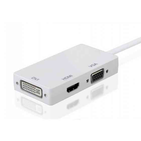 Перехідник mini DisplayPort M --> HDMI/VGA/DVI (24+5), FHD 1080p (S0713) Киев