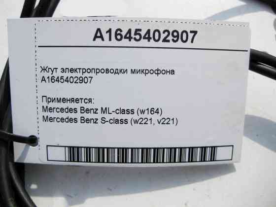 Mercedes-Benz  A1645402907 Джгут електропроводки мікрофона S-Class W221 ML W164 Одесса