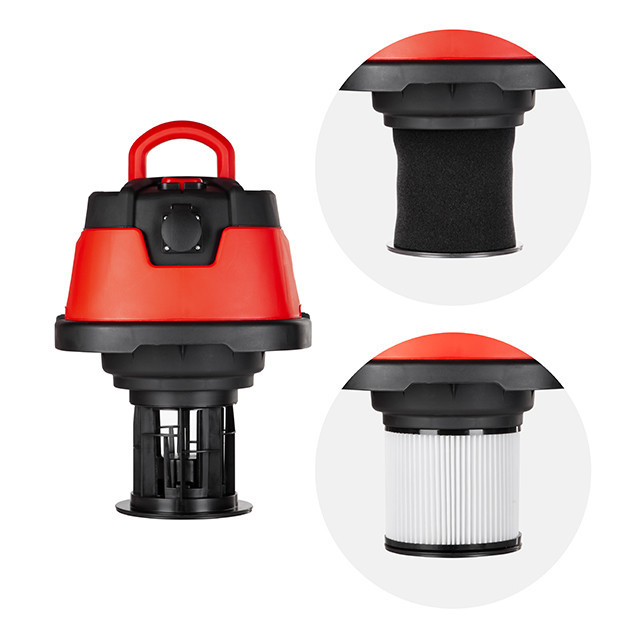 Пилосос будівельний INTERTOOL WT-1430, 1,4 кВт, 2 Stage, >20кПа, бак 30 л нержавіюча сталь 201, розетка, STORM - Гарантія 36 міс Львів - фото 4