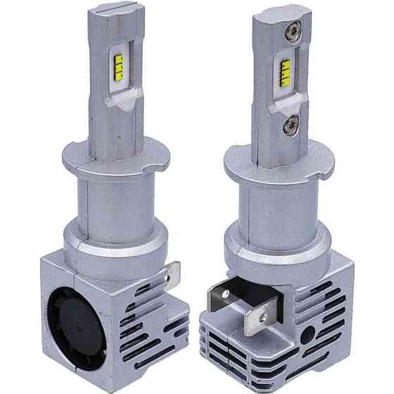 Комплект світлодіодних ламп HeadLight M3 H3 (Pk22s) 55W 6000K з активним охолодженням 12/24V Харків