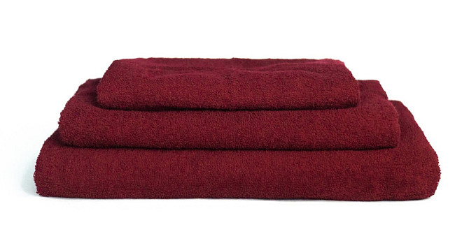 Полотенце однотонное Ideal Textile 70х140 см 400 г/м2 (56860923) Бордовий Черновцы - изображение 2