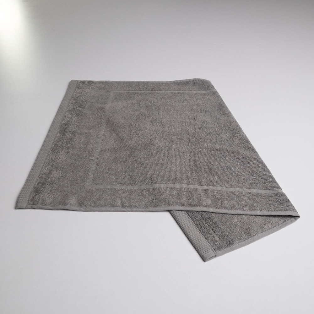 Рушник махровий для ніг Килимок GM Textile 50х70см 500г/м2 (Сірий) Суми - фото 4