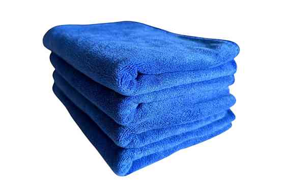 Мікрофібра для автомобіля 60×40 см LT-HM01, серветка для полірування (синя) Київ