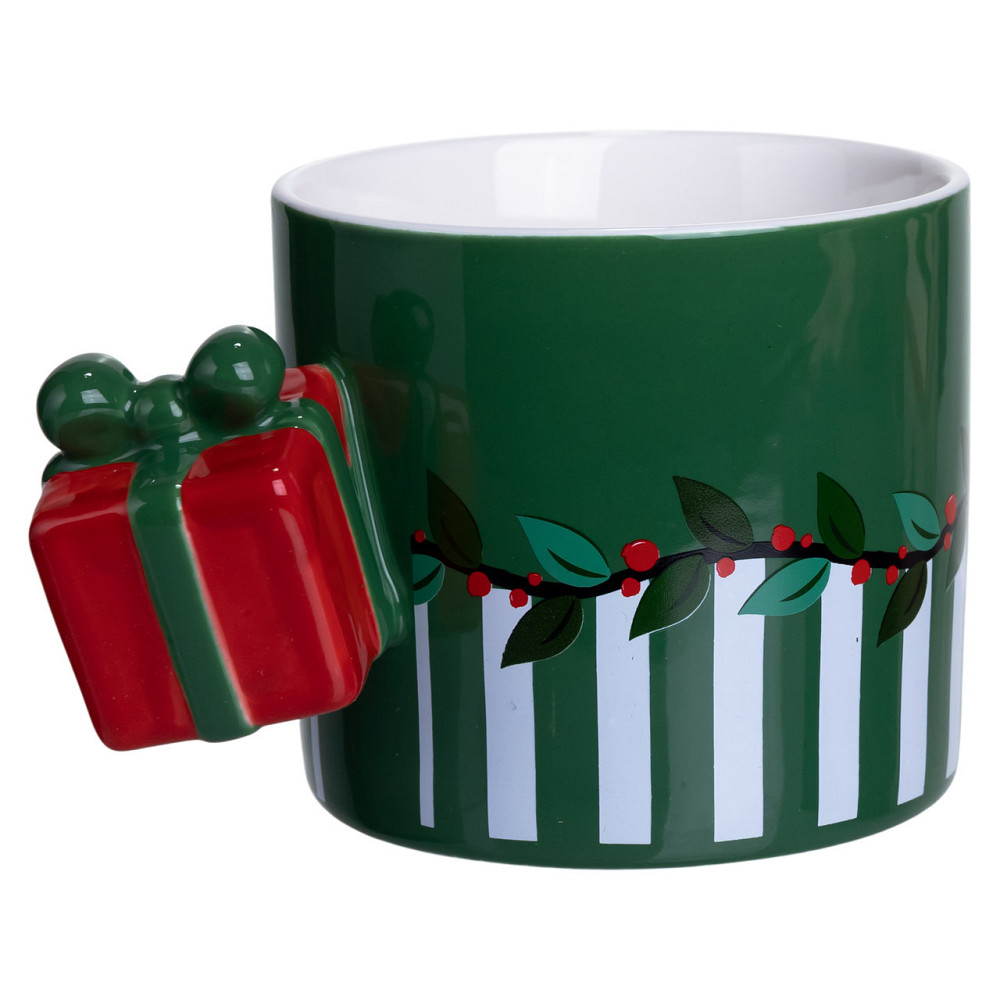 Чашка порцелянова новорічна Merry Christmas 400 (мл) Зелена Yiwu FM-CS-49GR Київ - фото 2