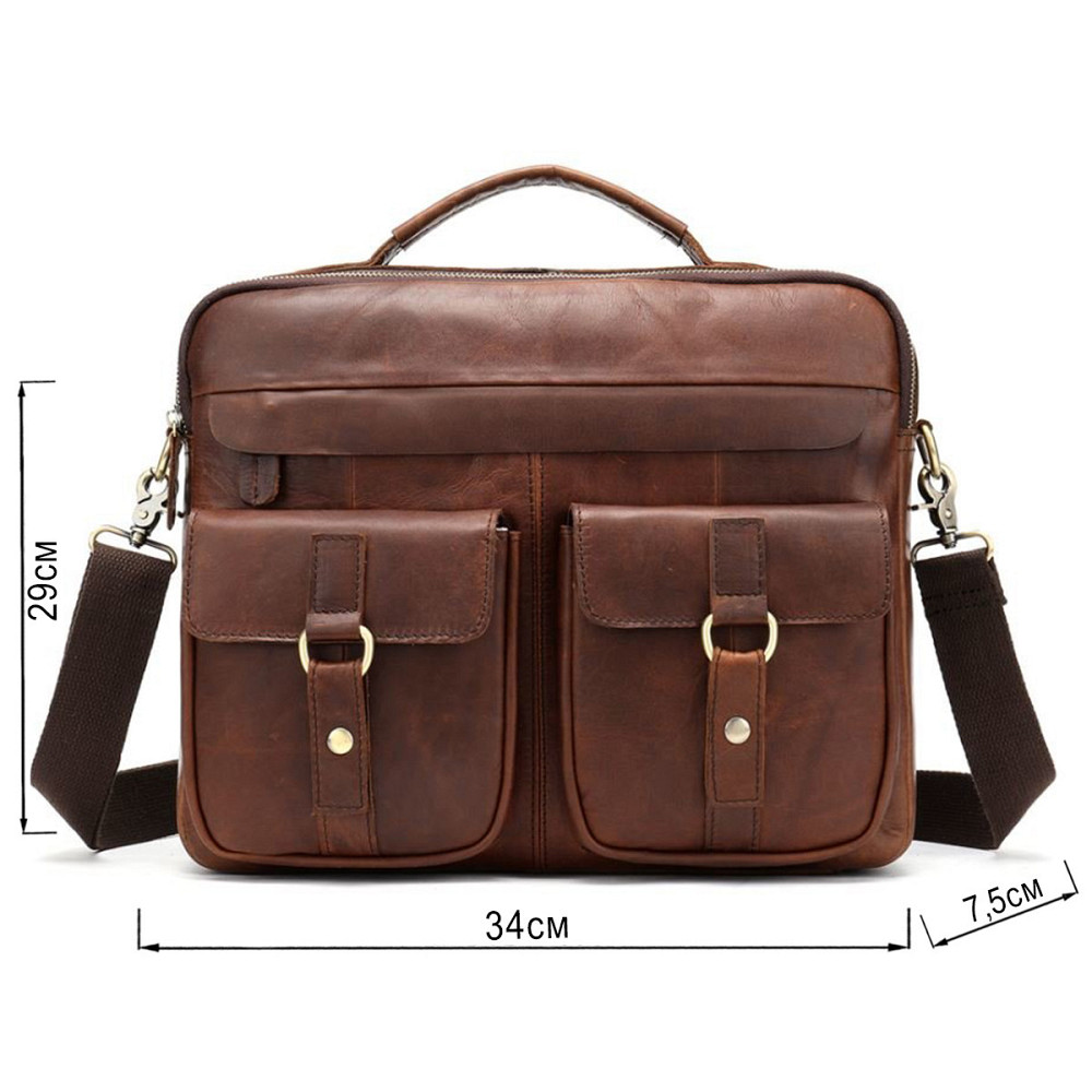 Сумка мужская Vintage 14717 Коричневая Киев - изображение 3