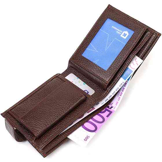 Практичний горизонтальний гаманець для чоловіків із натуральної шкіри флотар (CANPELLINI) Київ