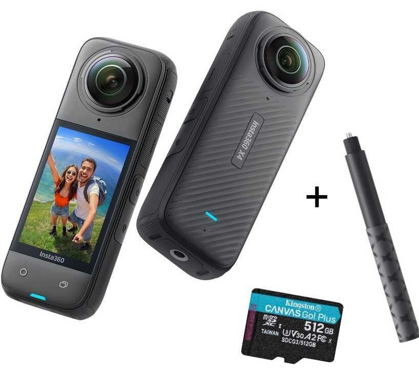 Экшн-камера Insta360 X4 + 512GB SD + монопод Зеленая. Харьков - изображение 1