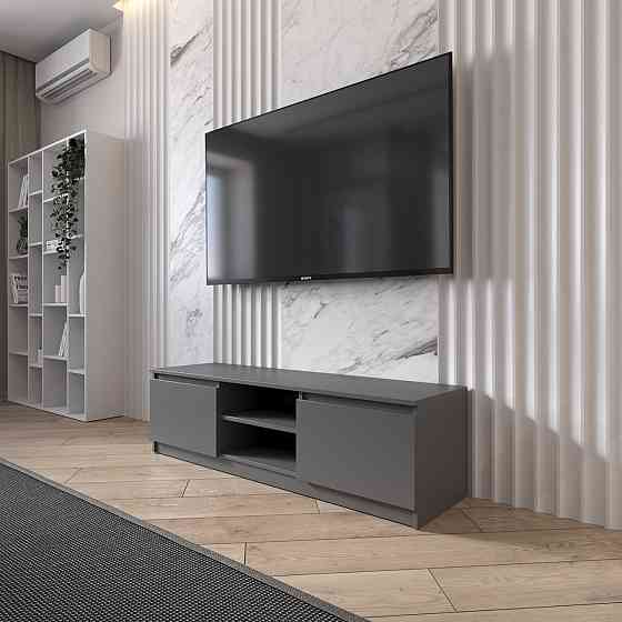 Тумба под телевизор VAYS R-14 Антрацит, с открытой нишей, ЛДСП, 140×40×40 см – для гостиной и спальни, под ТВ Львов