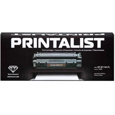 Картридж Printalist HP LJ M107a/135w/137fnw, 106A Black (HP-W1106-PL) Винница - изображение 1