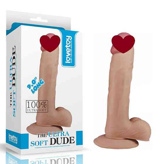 Фалоімітатор-реалістік на присосці SOFT DUDE (22 см) Sex Aura Київ