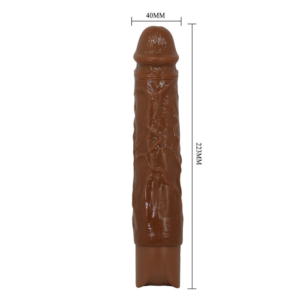 Реалистичный вибратор - Pretty Love Osric Realistic Vibrating Dildo Brown Sex Aura Киев - изображение 10