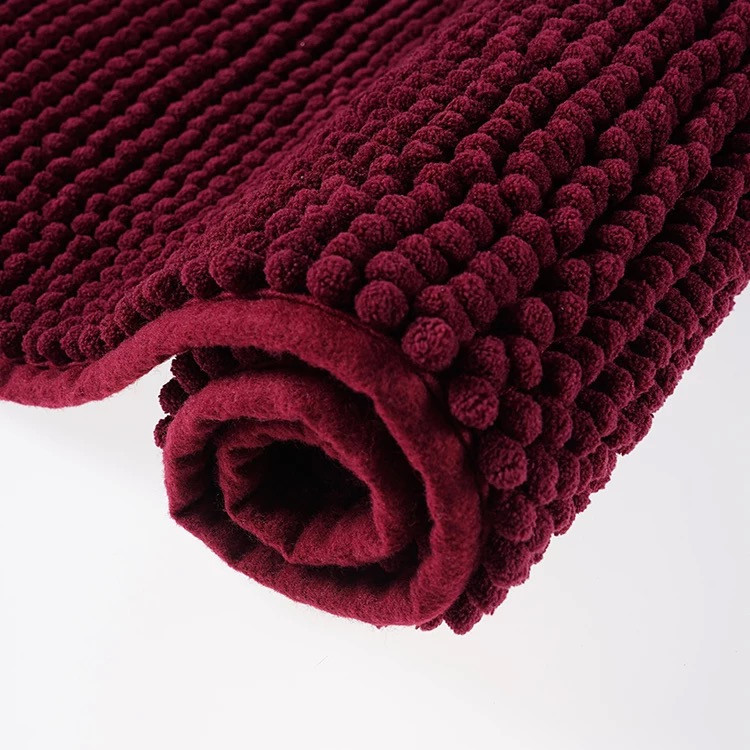 Коврик для ванны и душа мягкий длинный ворс 40*60 Bathlux, нескользящий ковер, Бордовый Каменец-Подольский - изображение 3