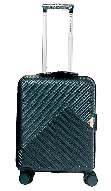 Валіза пластикова WINGS WN01 мала 55 см темно-зелена Київ - фото 2