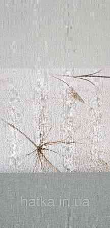 Обои виниловые на флизелине Rasch County Living метровые листья ветки цветы прованс зеленые коричневые на бел Киев