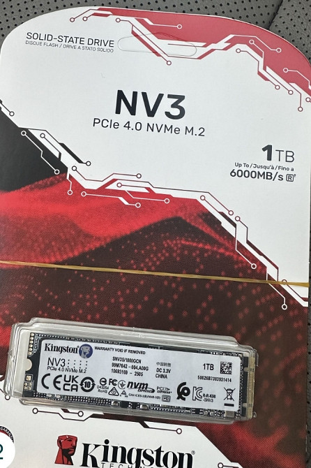Ssd m2 nvme 1tb nv3 Kingston. Харьков - изображение 1