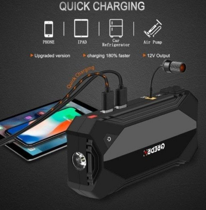 Павербанк, Бустер (пусковий пристрій) GrePro GP181 СТАН НОВОГО Киев - изображение 7