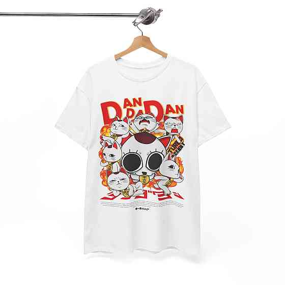 Футболка для хлопчика з аніме принтом Дандадан Кат Турбо Граннй оверсайз (зріст від 165 до 180) Чорний AnimeJ0141m Дніпро