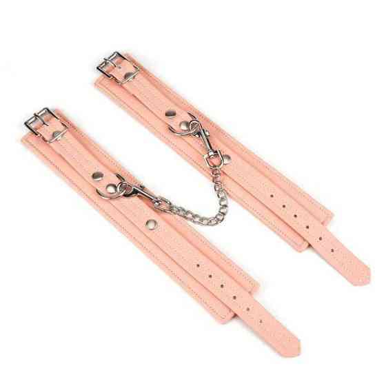 Поножі Liebe Seele Dark Candy Pink Ankle Cuffs, знімний ланцюжок Sex Aura Київ